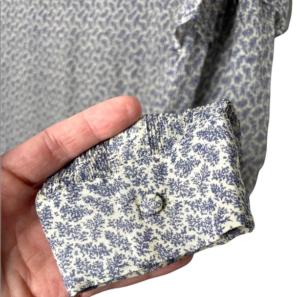 AG Adriano Goldschmied | Bijou Blouse in Soft Indigo/Dayglow Floral Small - Picture 8 of 8